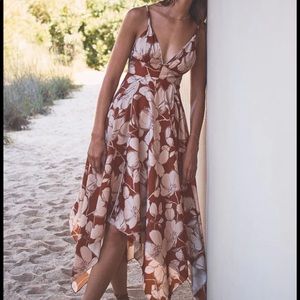 NWOT Alexis Gaiana Dress — SAKS beautiful triangle top backless dress